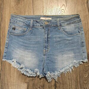 KanCan distressed Women's Jean Shorts 13/30 frayed hem